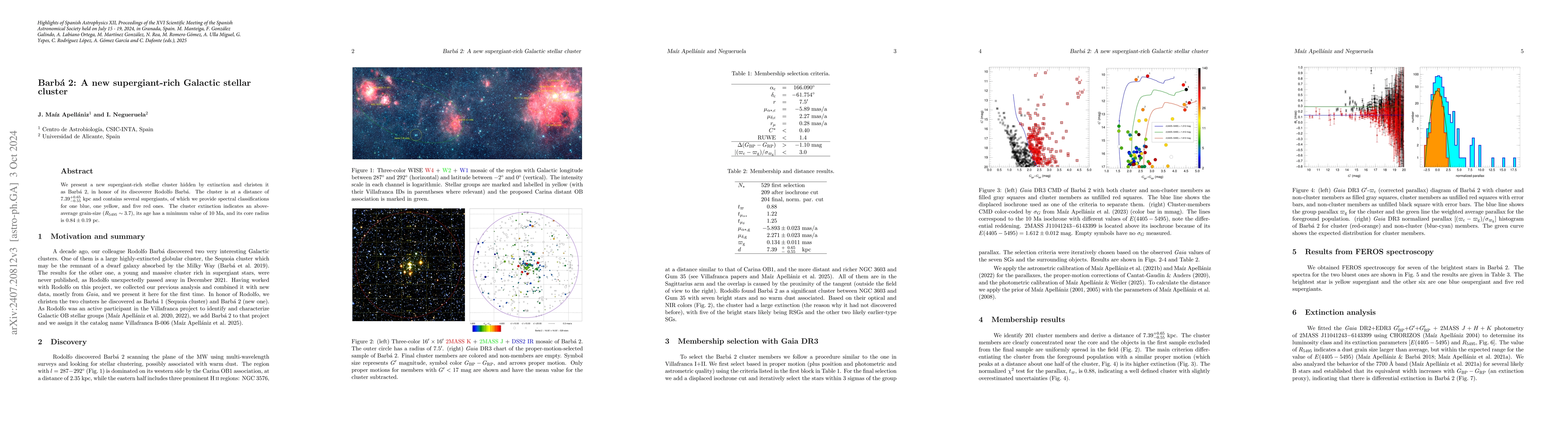 Thumbnail for Barbá 2: A new supergiant-rich Galactic stellar cluster