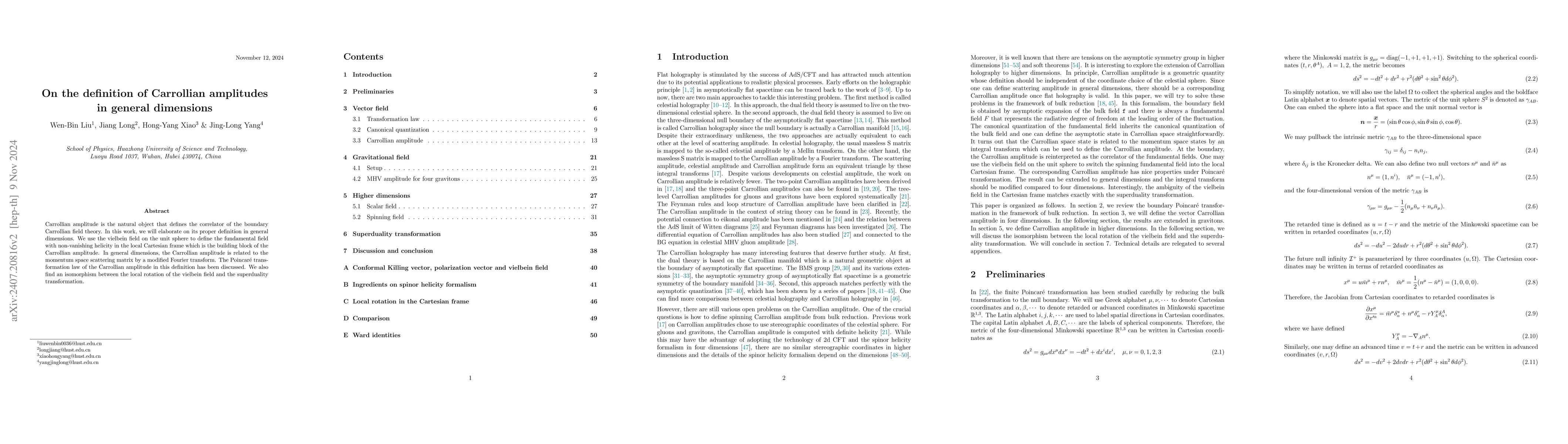 Thumbnail for On the definition of Carrollian amplitudes in general dimensions