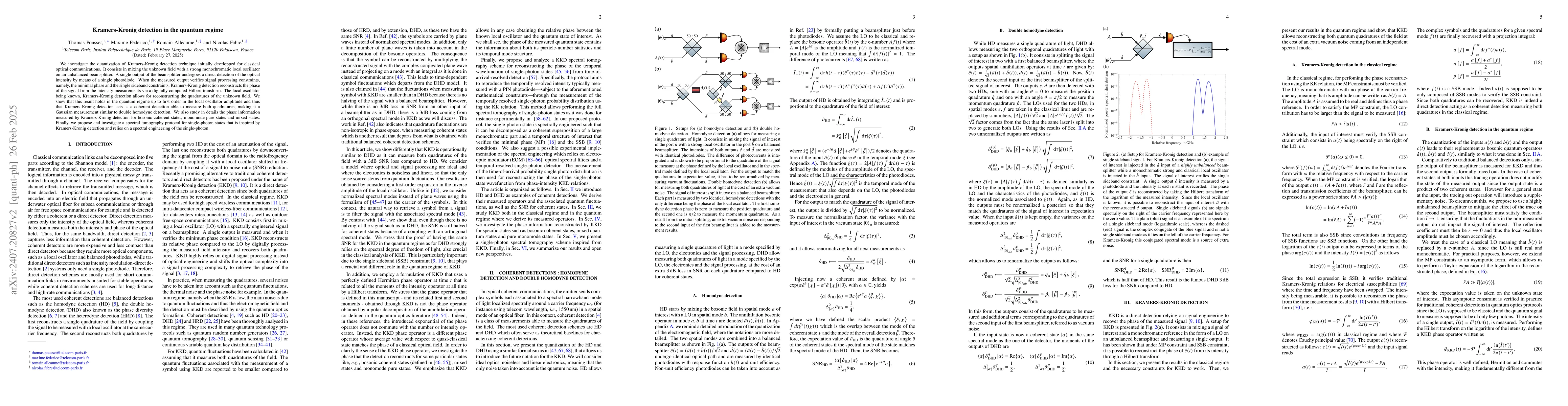 Thumbnail for Kramers-Kronig detection in the quantum regime