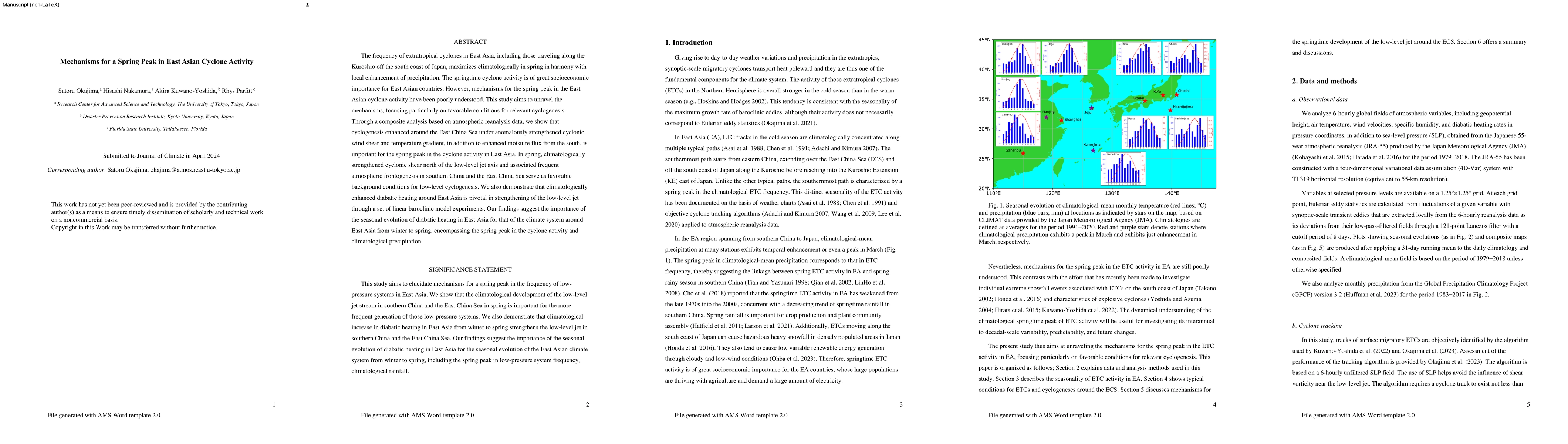 Thumbnail for Mechanisms for a Spring Peak in East Asian Cyclone Activity