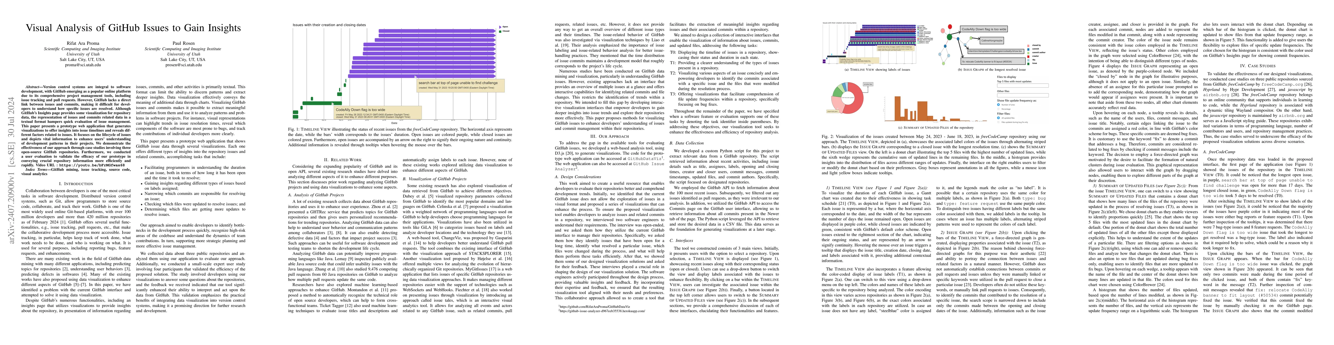 Thumbnail for Visual Analysis of GitHub Issues to Gain Insights