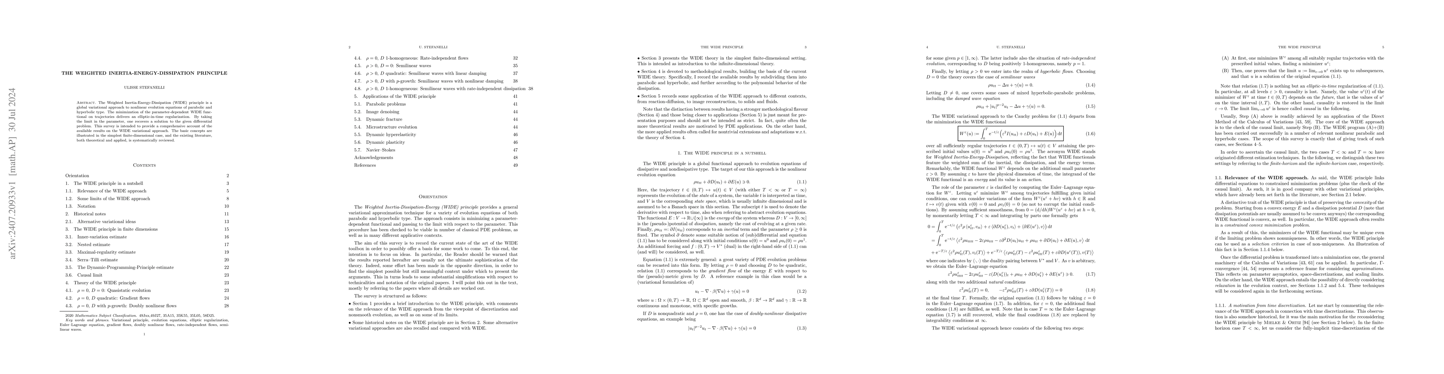 Thumbnail for The Weighted Inertia-Energy-Dissipation Principle