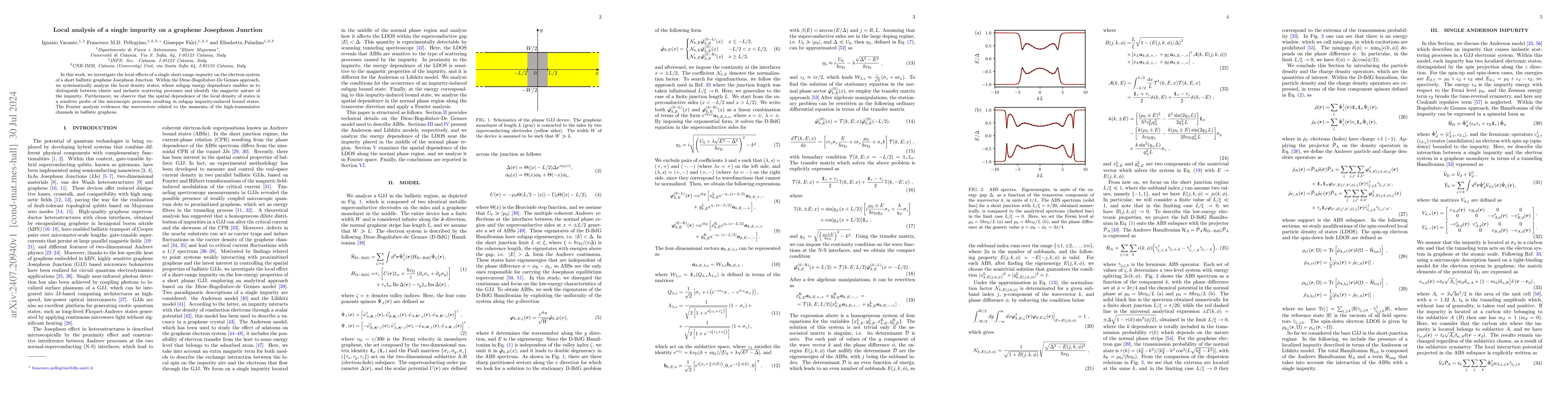 Thumbnail for Local analysis of a single impurity on a graphene Josephson Junction