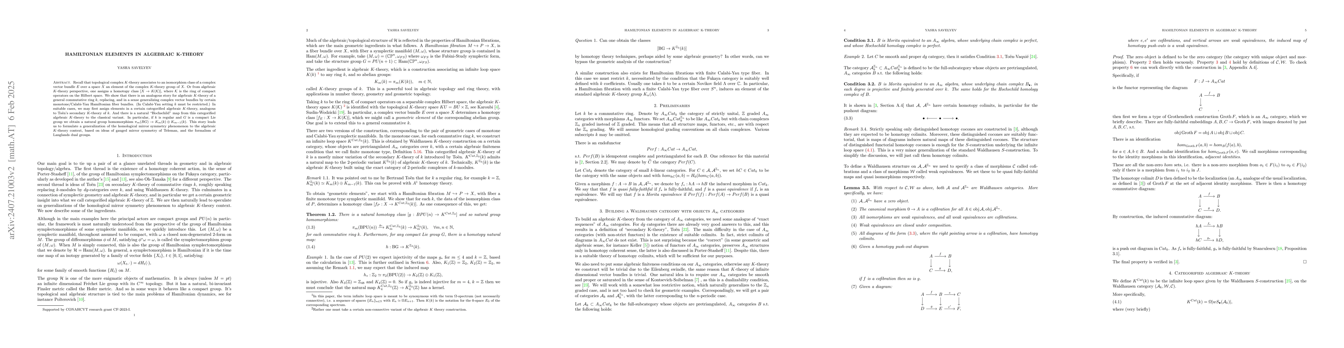 Thumbnail for Hamiltonian elements in algebraic K-theory
