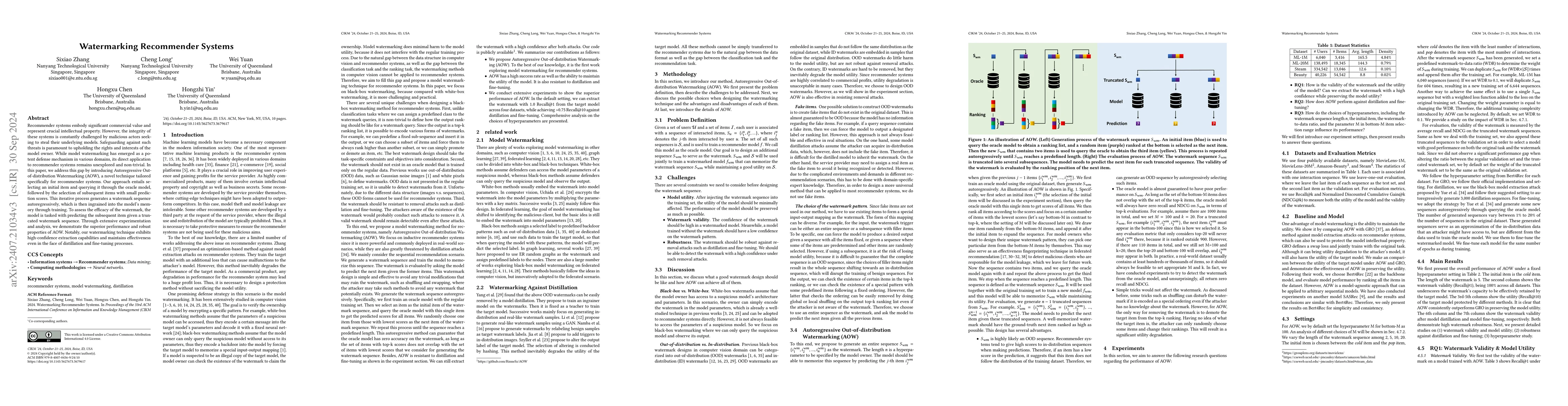 Thumbnail for Watermarking Recommender Systems