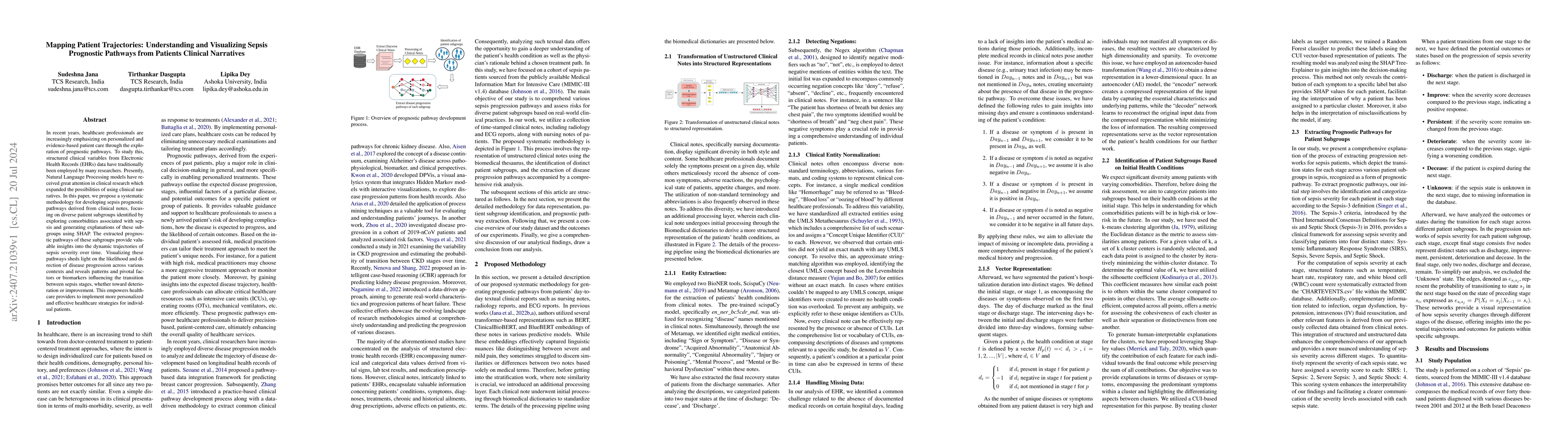 Thumbnail for Mapping Patient Trajectories: Understanding and Visualizing Sepsis
  Prognostic Pathways from Patients Clinical Narratives