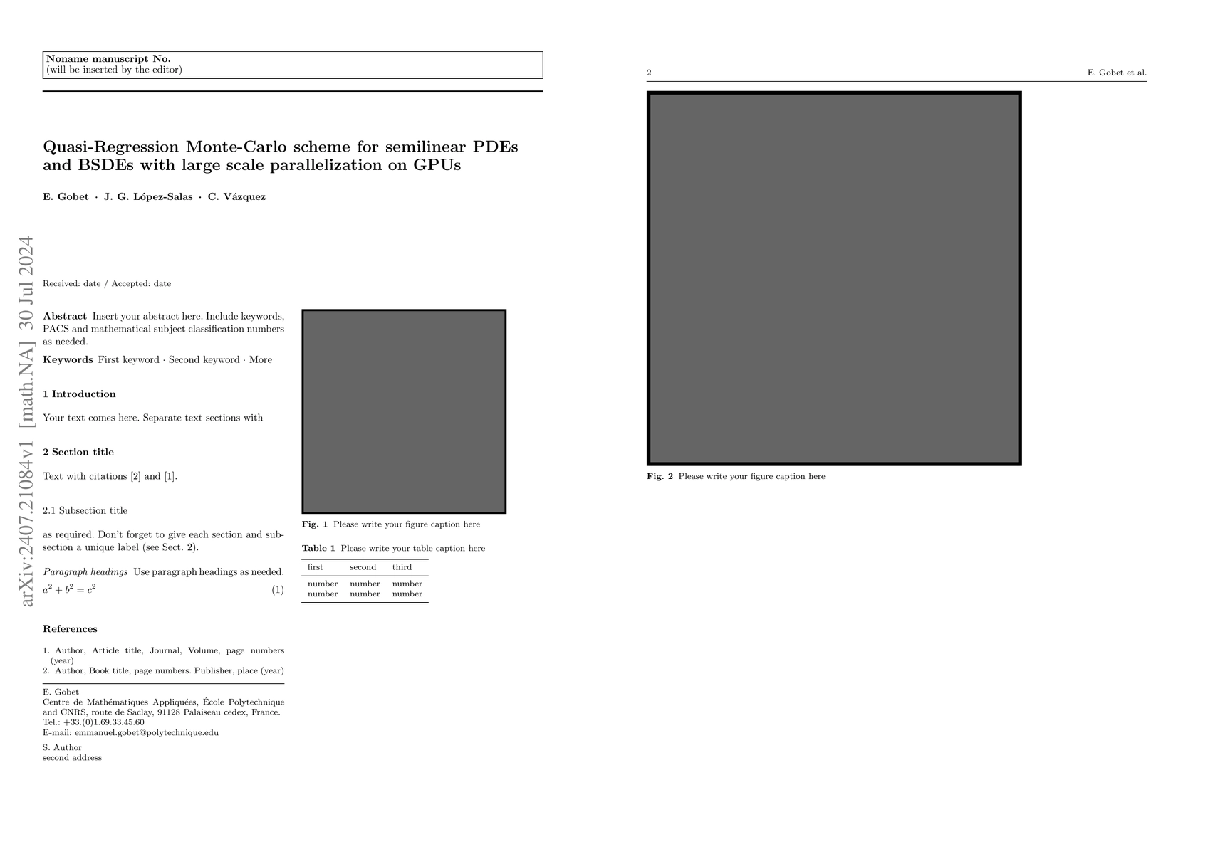 Thumbnail for Quasi-Regression Monte-Carlo scheme for semi-linear PDEs and BSDEs with
  large scale parallelization on GPUs