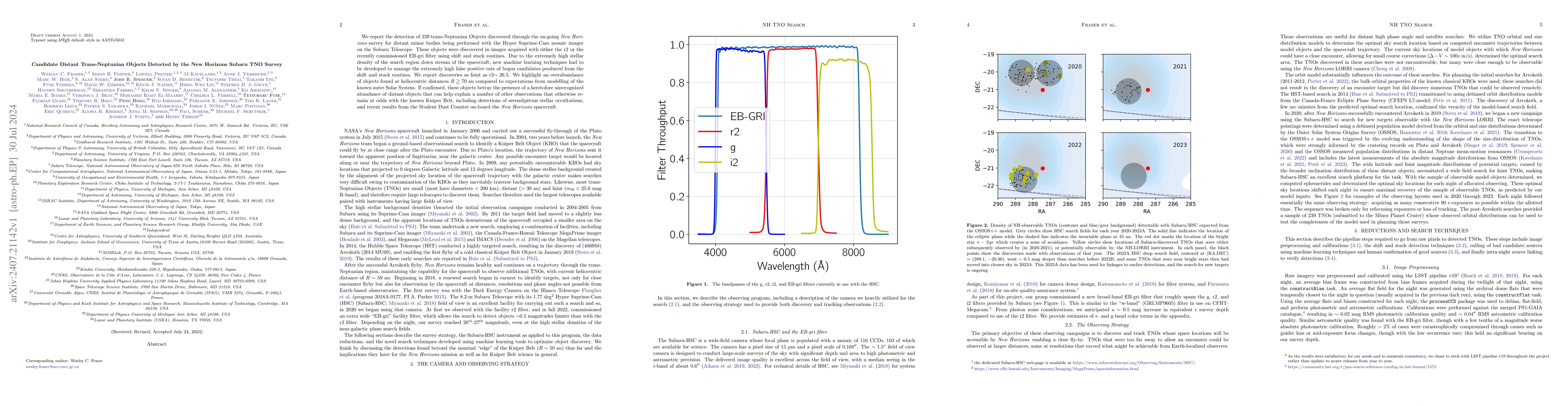 Thumbnail for Candidate Distant Trans-Neptunian Objects Detected by the New Horizons
  Subaru TNO Survey