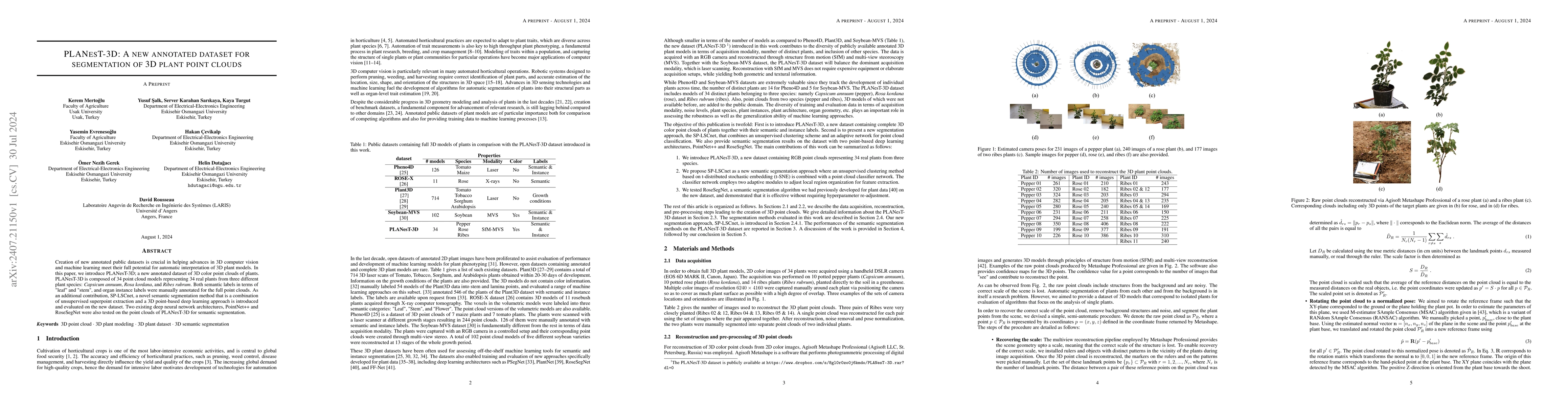 Thumbnail for PLANesT-3D: A new annotated dataset for segmentation of 3D plant point
  clouds