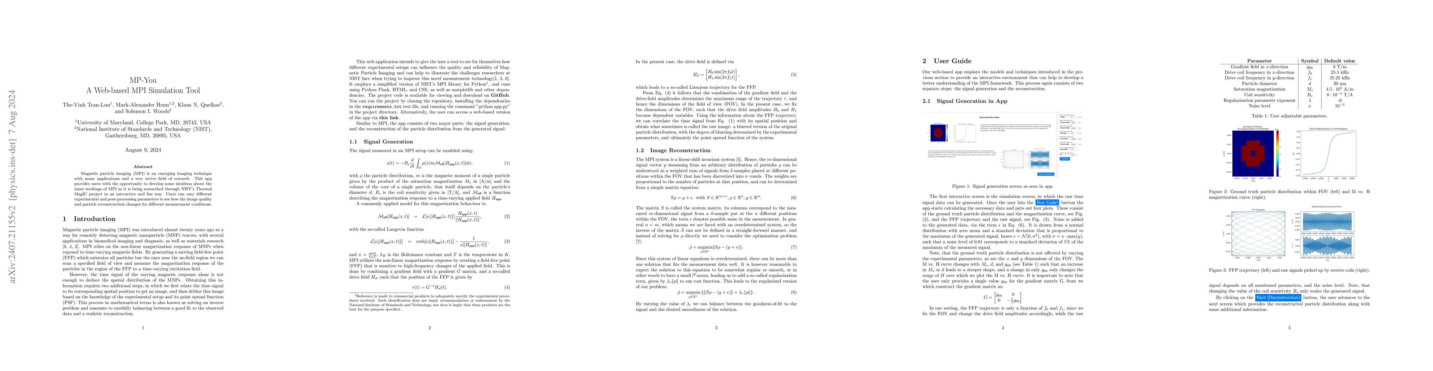 Thumbnail for MP-You: A Web-based MPI Simulation Tool