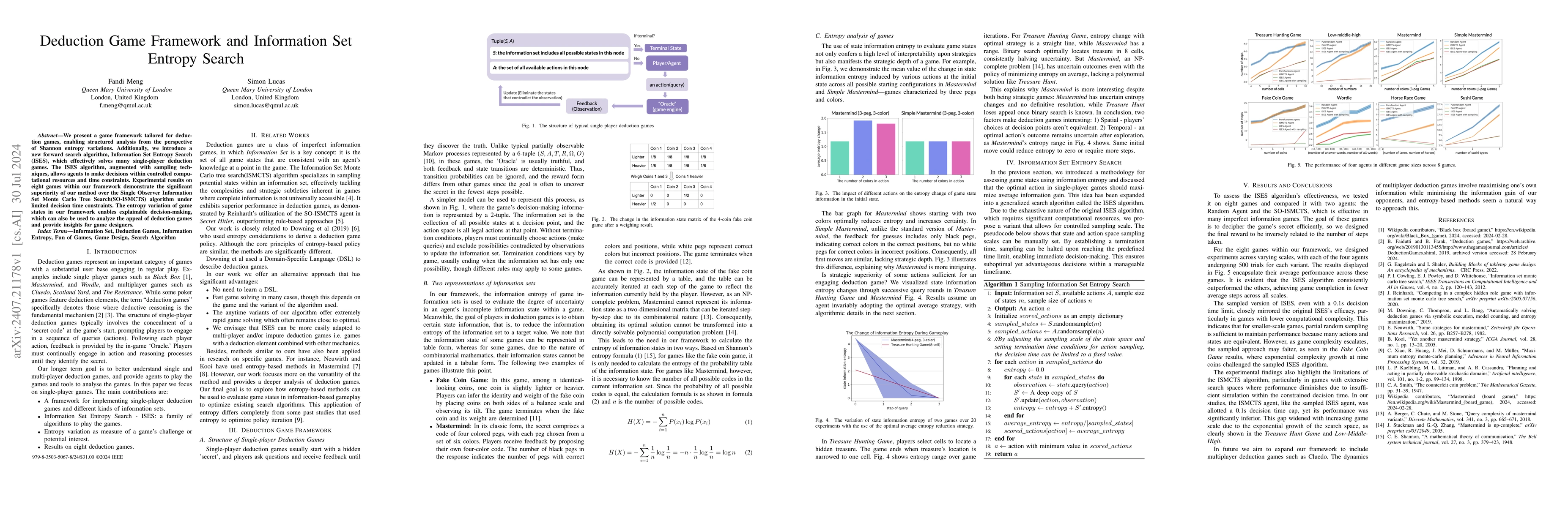 Thumbnail for Deduction Game Framework and Information Set Entropy Search