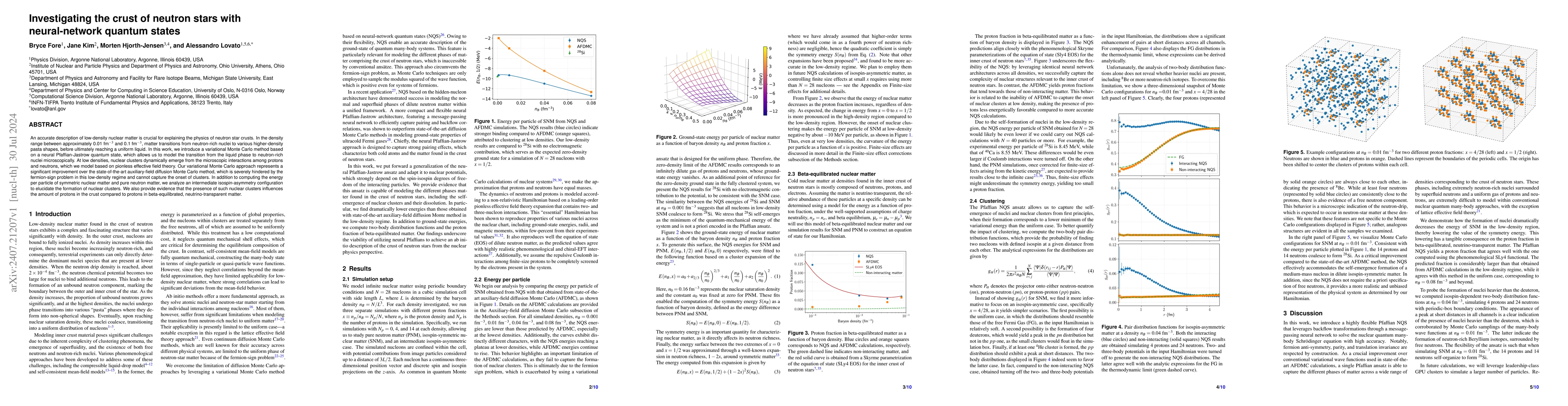 Thumbnail for Investigating the crust of neutron stars with neural-network quantum
  states