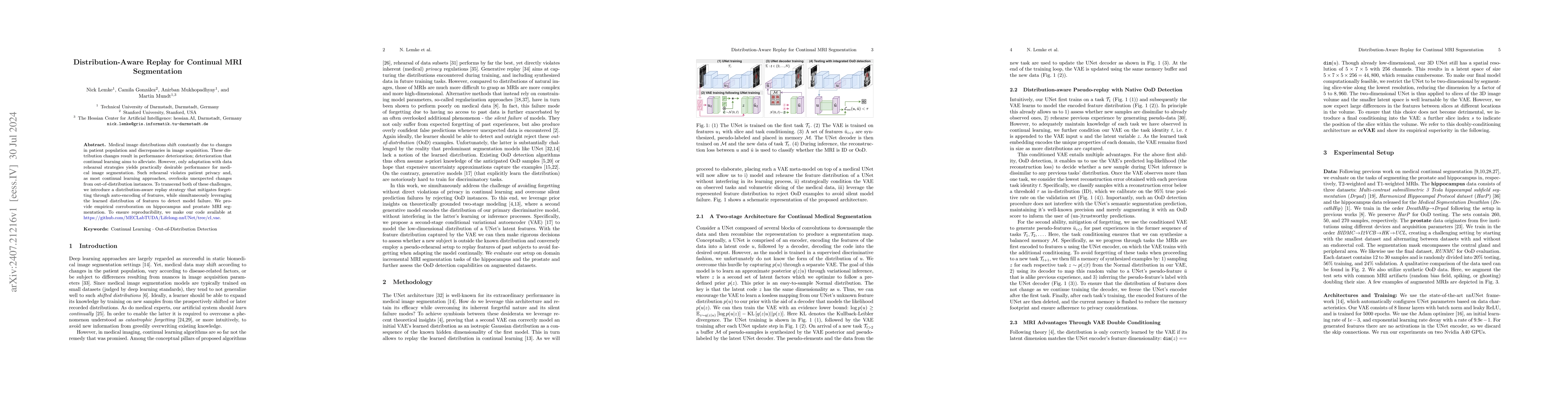 Thumbnail for Distribution-Aware Replay for Continual MRI Segmentation