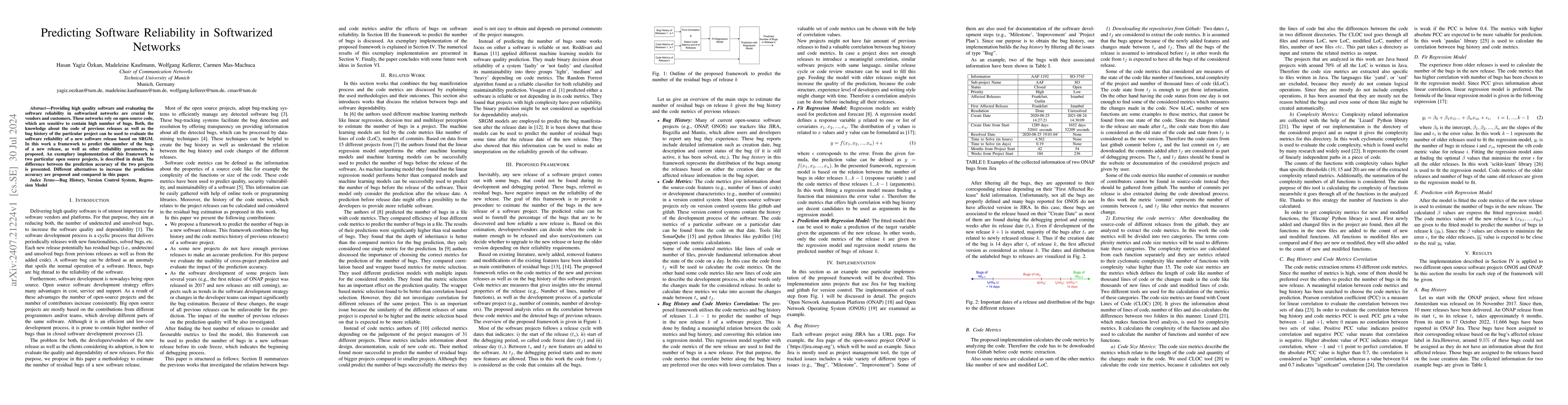 Thumbnail for Predicting Software Reliability in Softwarized Networks