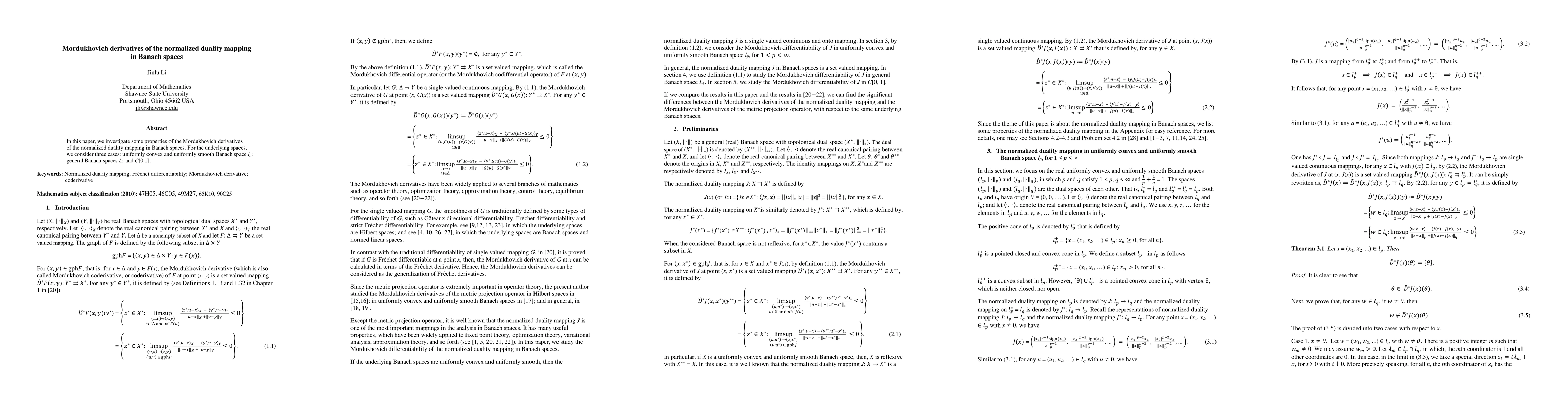 Thumbnail for Mordukhovich derivatives of the normalized duality mapping in Banach
  spaces