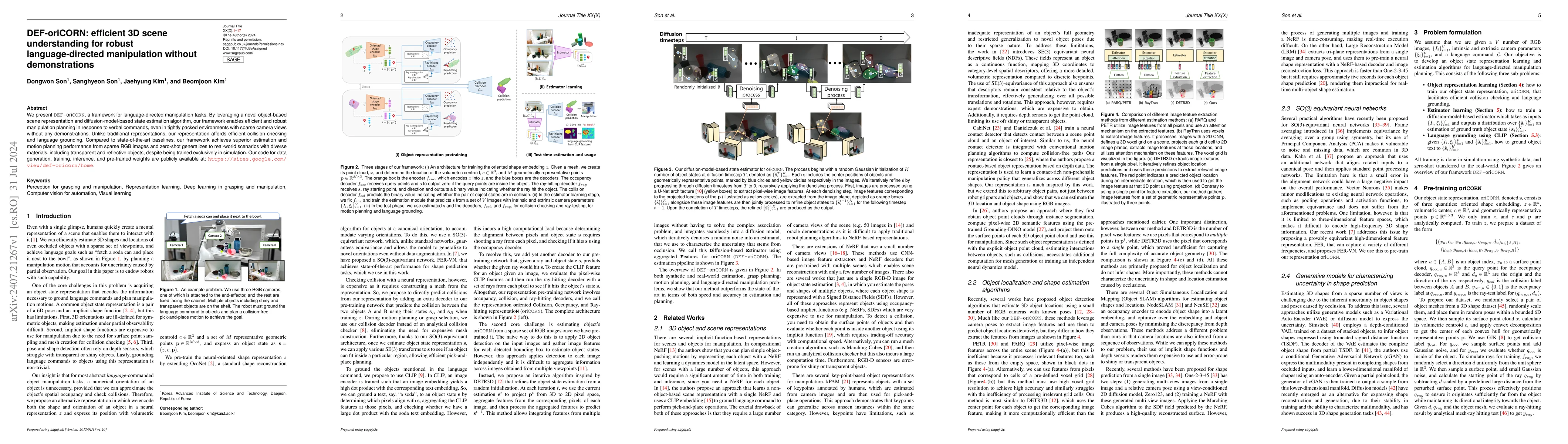 Thumbnail for DEF-oriCORN: efficient 3D scene understanding for robust
  language-directed manipulation without demonstrations