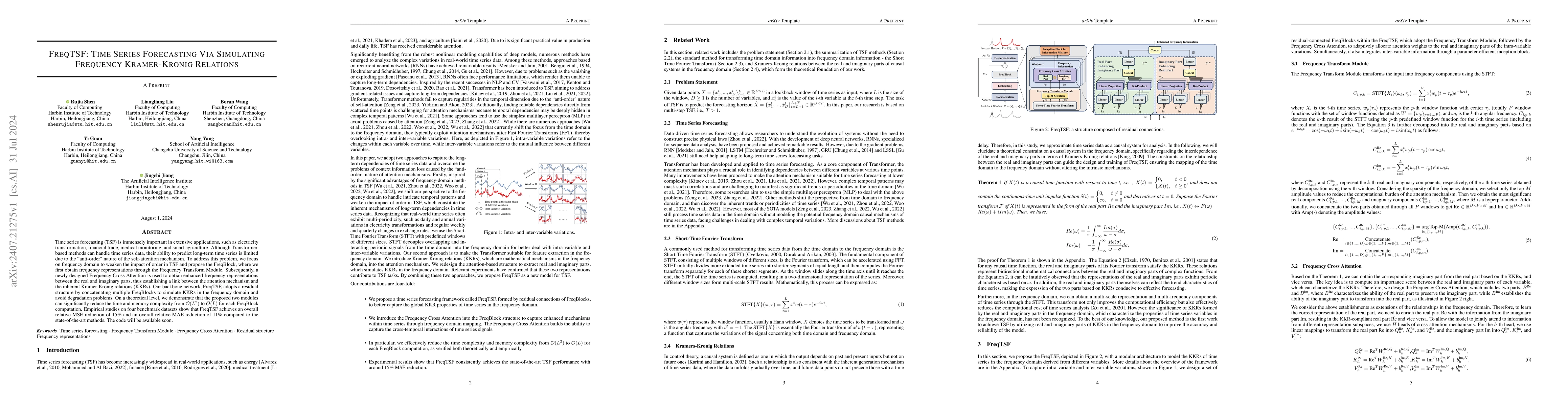 Thumbnail for FreqTSF: Time Series Forecasting Via Simulating Frequency Kramer-Kronig
  Relations