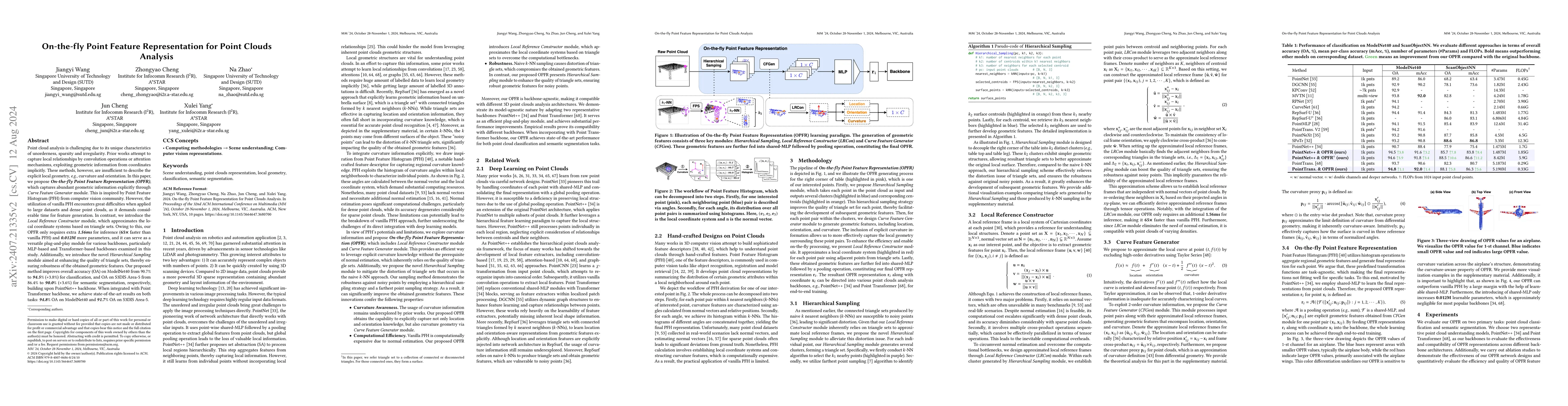 Thumbnail for On-the-fly Point Feature Representation for Point Clouds Analysis