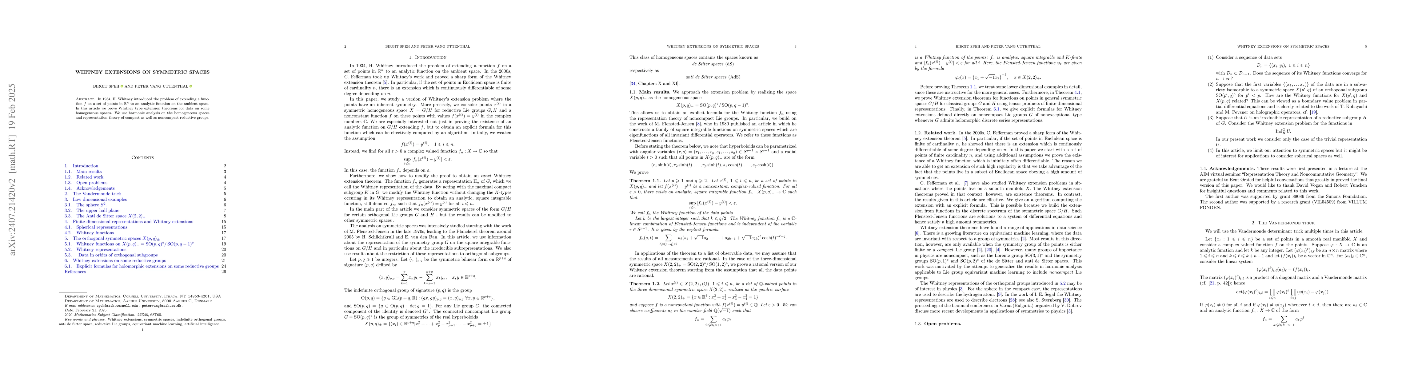 Thumbnail for Whitney extension theorems on symmetric spaces, an example