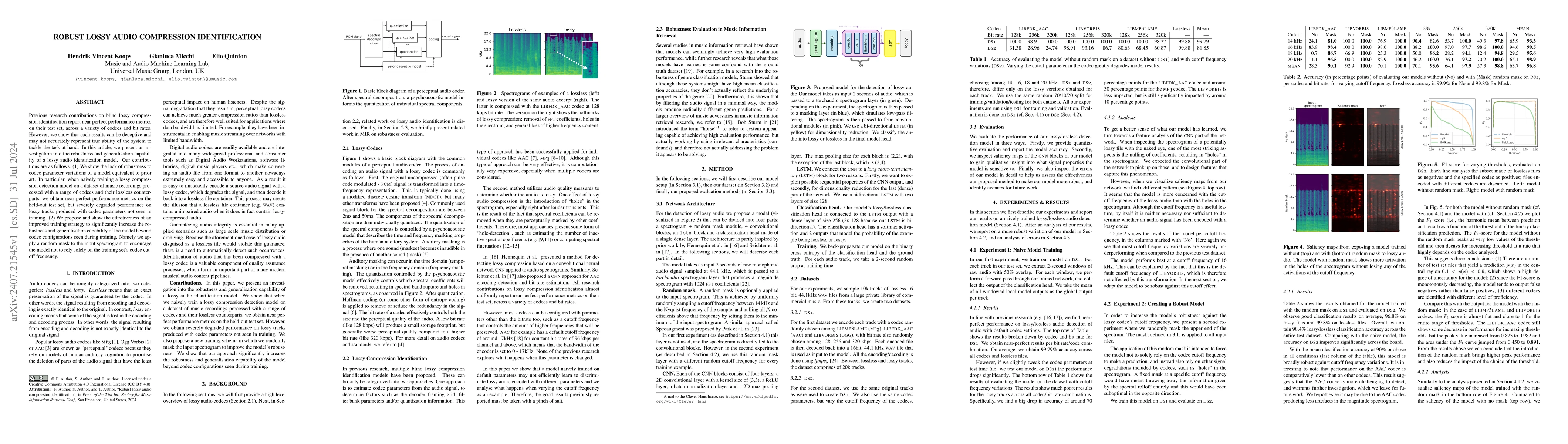 Thumbnail for Robust Lossy Audio Compression Identification