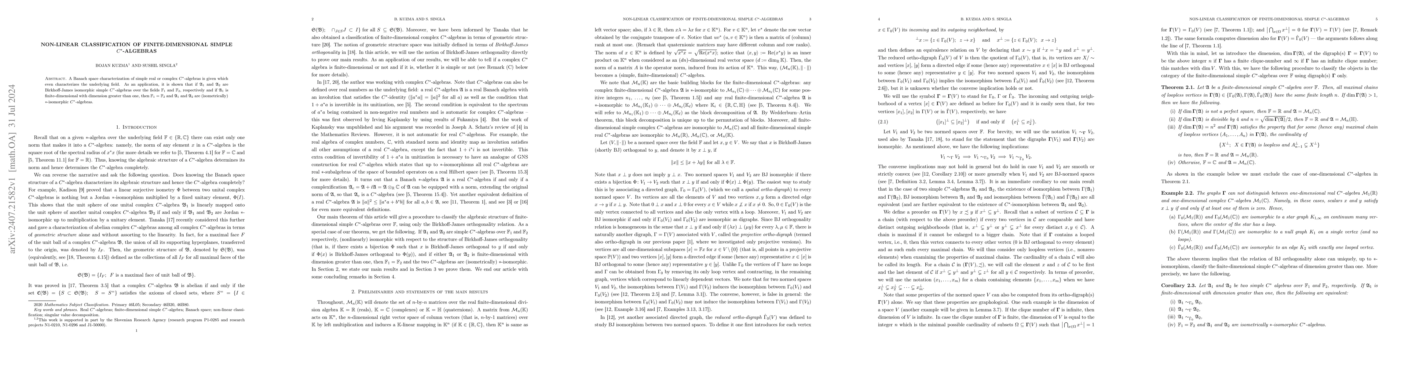 Thumbnail for Non-linear classification of finite-dimensional simple $C^*$-algebras