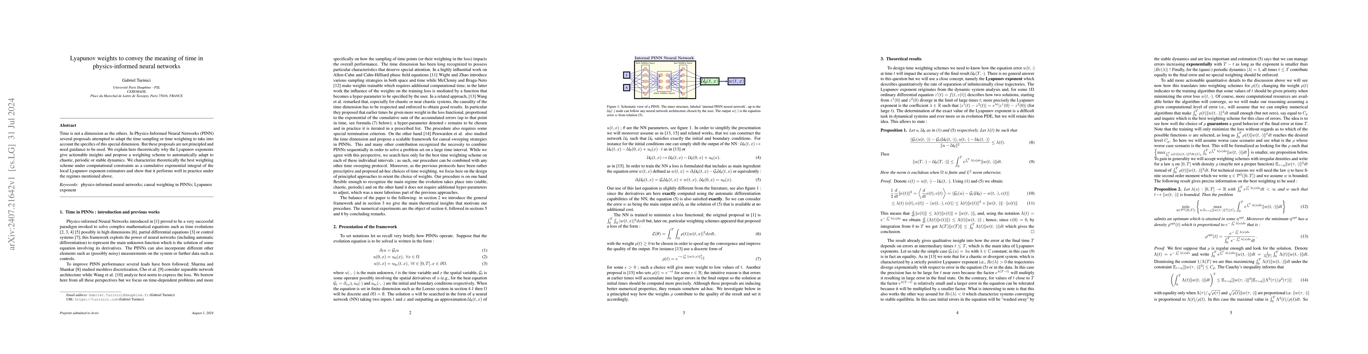 Thumbnail for Lyapunov weights to convey the meaning of time in physics-informed
  neural networks