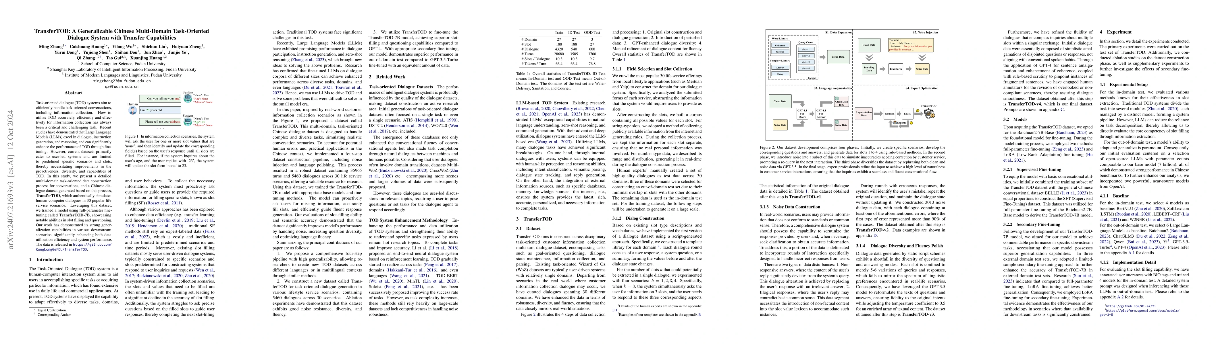 Thumbnail for TransferTOD: A Generalizable Chinese Multi-Domain Task-Oriented Dialogue
  System with Transfer Capabilities