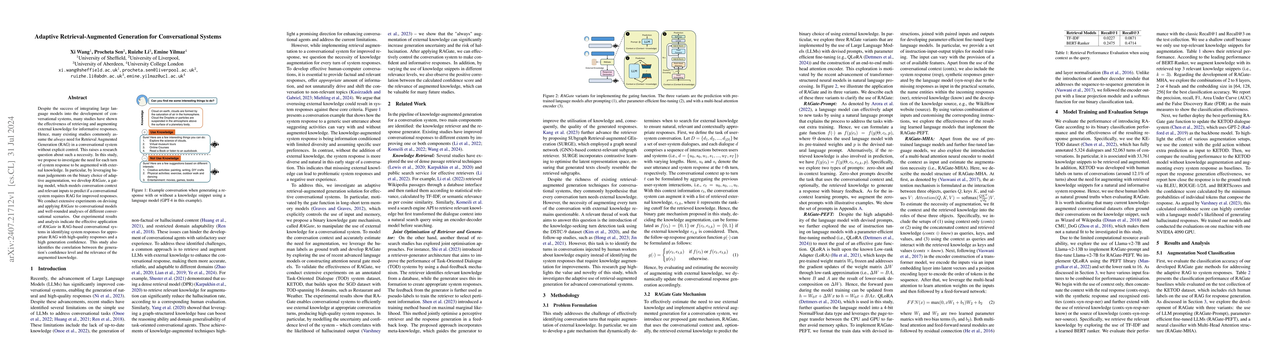 Thumbnail for Adaptive Retrieval-Augmented Generation for Conversational Systems