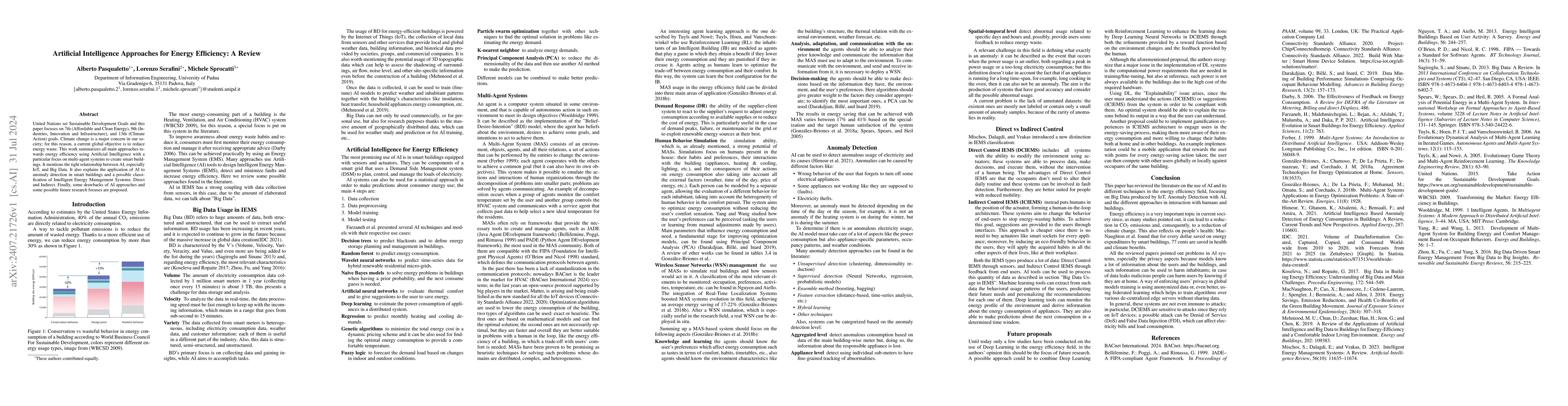 Thumbnail for Artificial Intelligence Approaches for Energy Efficiency: A Review