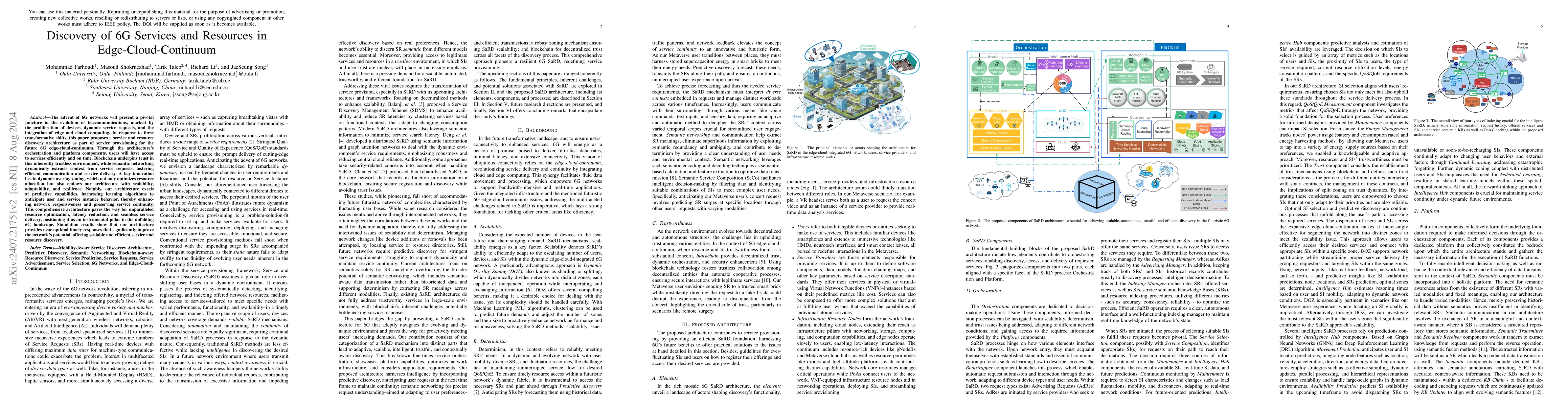 Thumbnail for Discovery of 6G Services and Resources in Edge-Cloud-Continuum