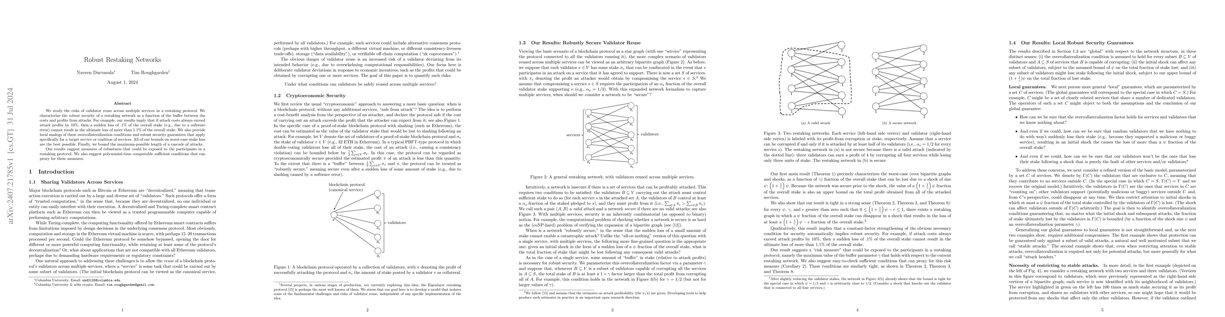 Thumbnail for Robust Restaking Networks