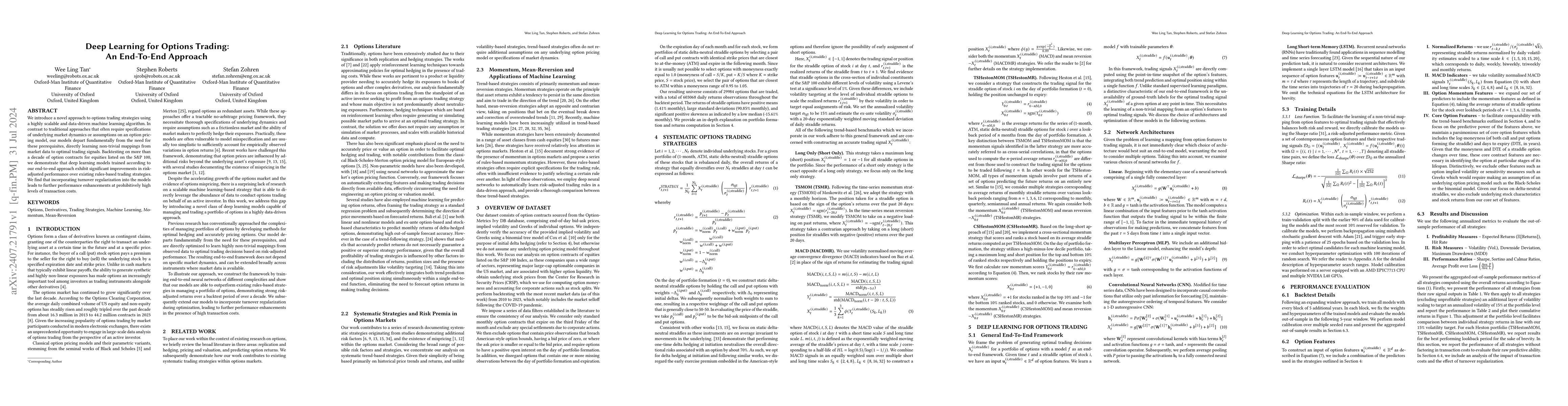 Thumbnail for Deep Learning for Options Trading: An End-To-End Approach