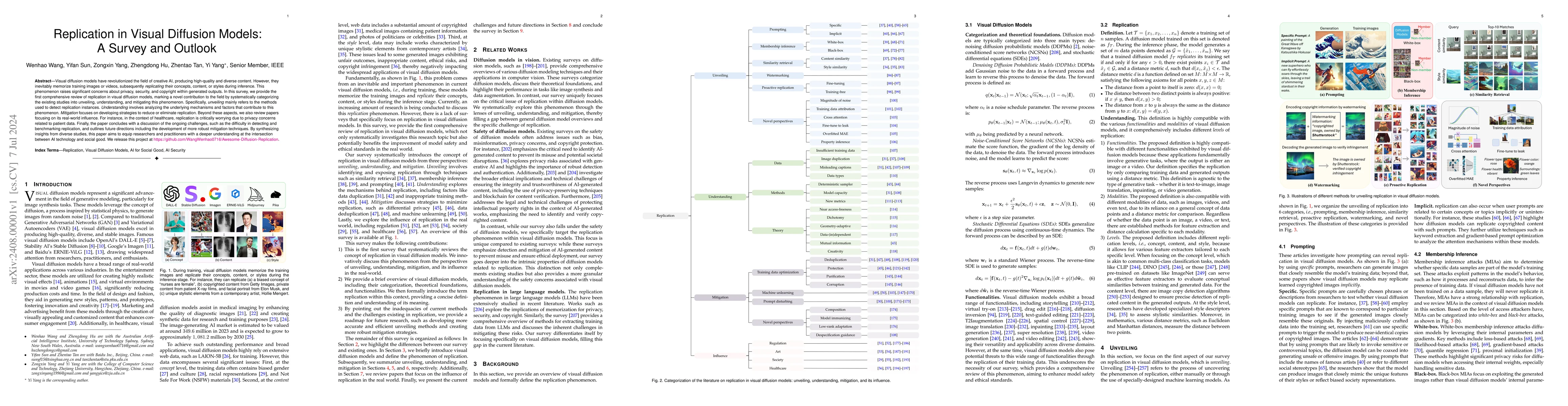 Thumbnail for Replication in Visual Diffusion Models: A Survey and Outlook