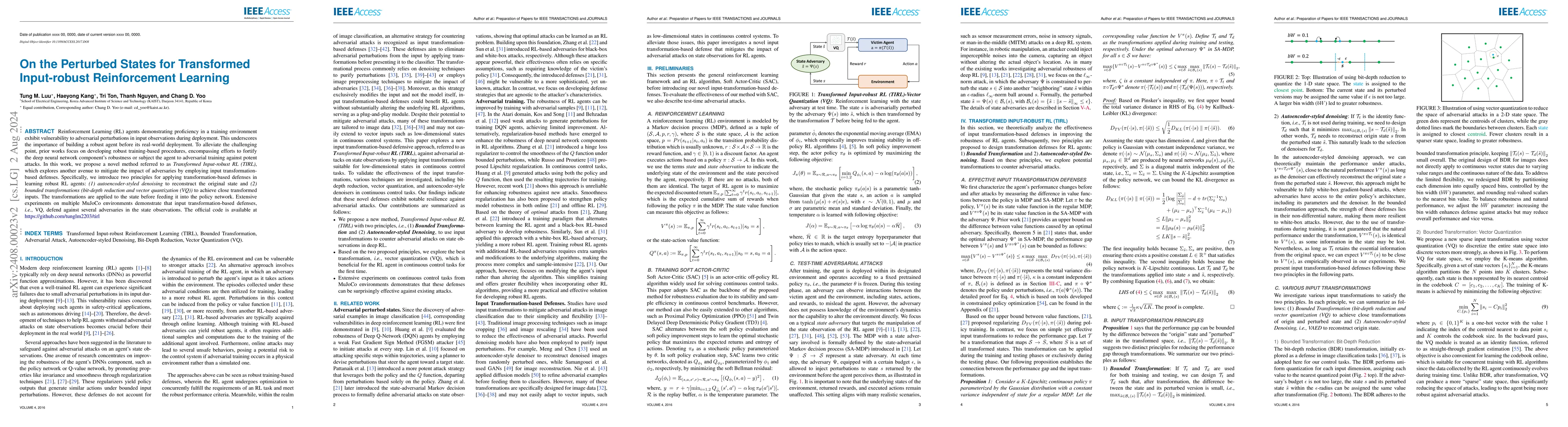 Thumbnail for On the Perturbed States for Transformed Input-robust Reinforcement
  Learning