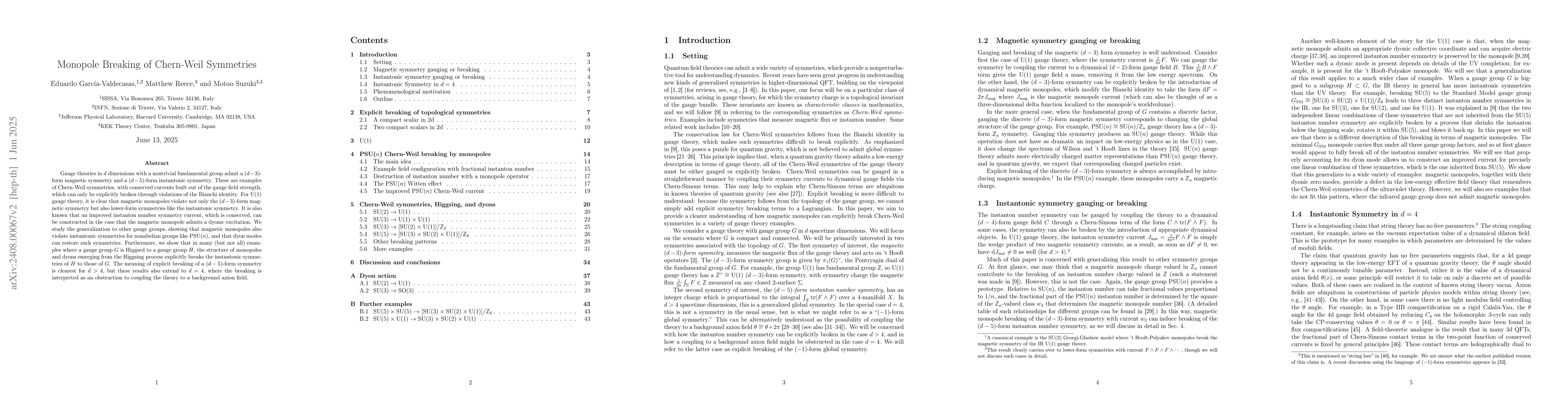 Thumbnail for Monopole Breaking of Chern-Weil Symmetries