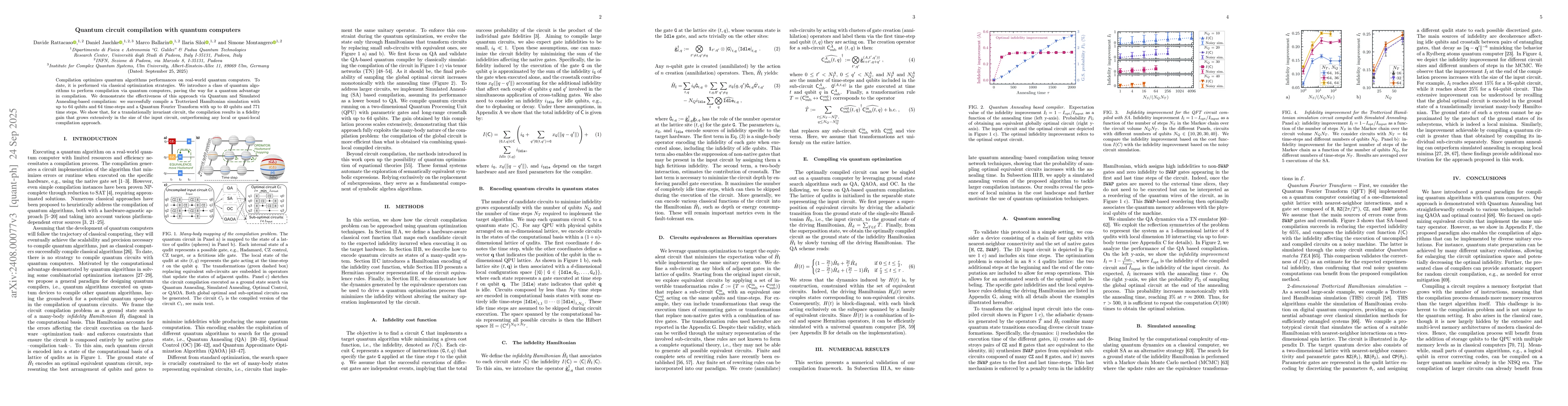 Thumbnail for Quantum circuit compilation with quantum computers