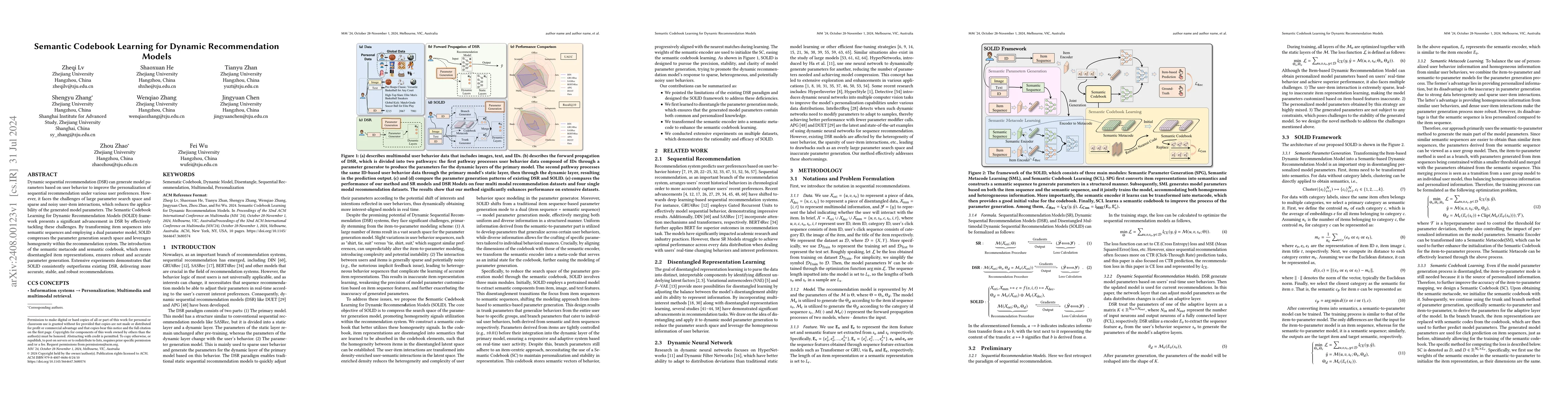 Thumbnail for Semantic Codebook Learning for Dynamic Recommendation Models