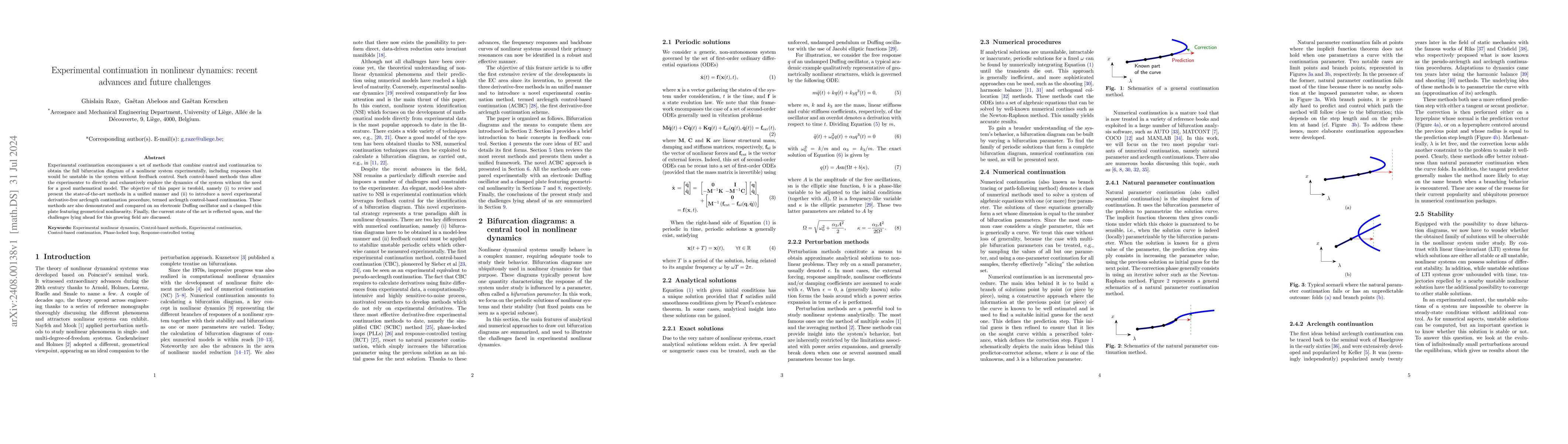 Thumbnail for Experimental continuation in nonlinear dynamics: recent advances and
  future challenges