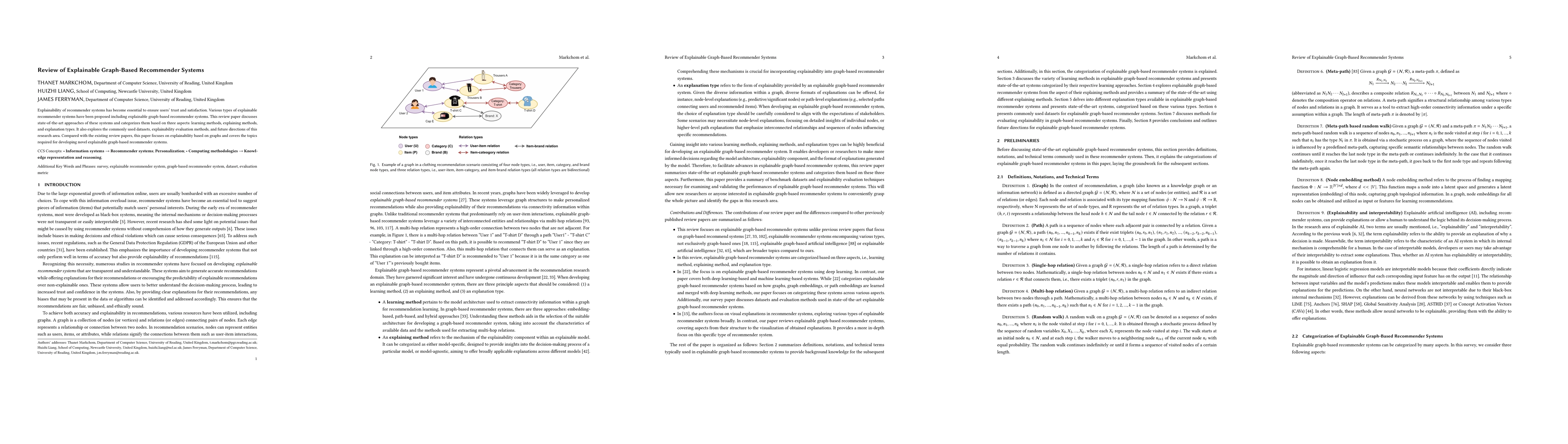 Thumbnail for Review of Explainable Graph-Based Recommender Systems