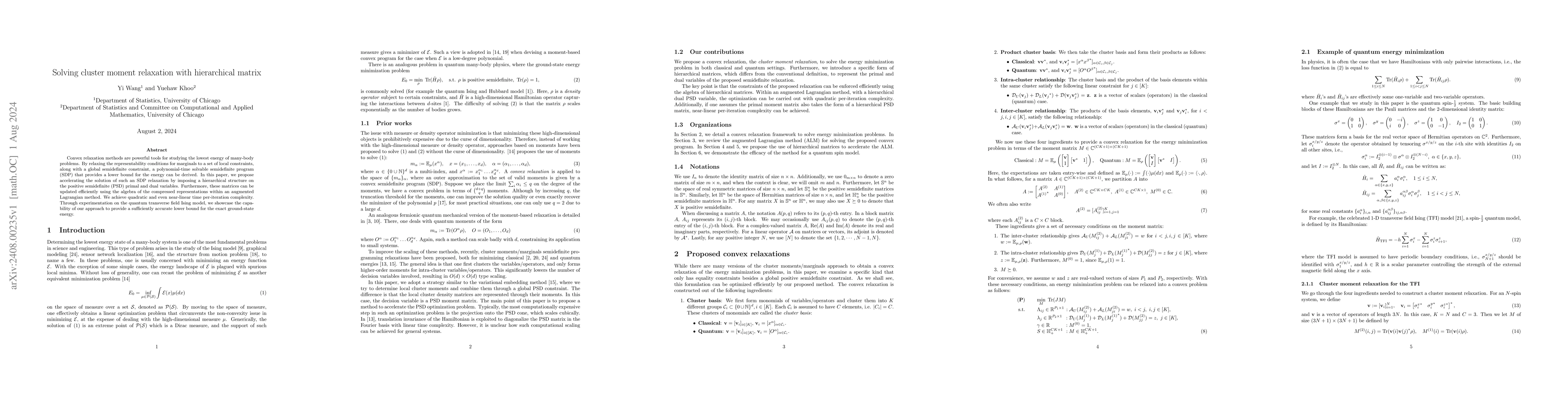Thumbnail for Solving cluster moment relaxation with hierarchical matrix