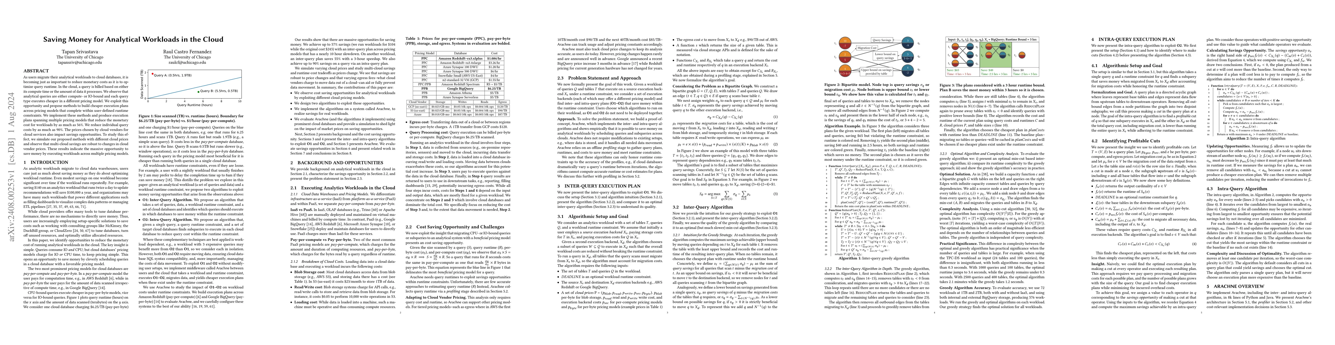 Thumbnail for Saving Money for Analytical Workloads in the Cloud