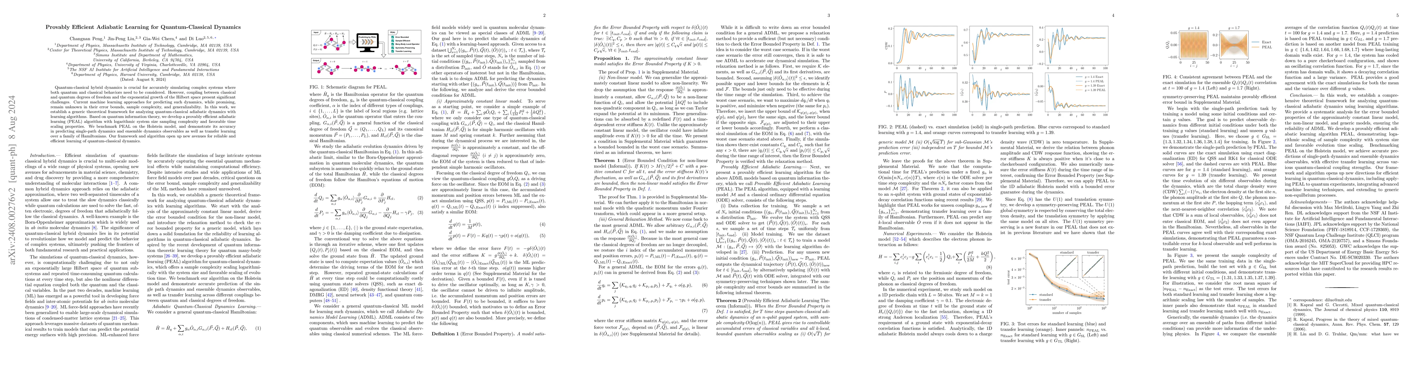 Thumbnail for Provably Efficient Adiabatic Learning for Quantum-Classical Dynamics