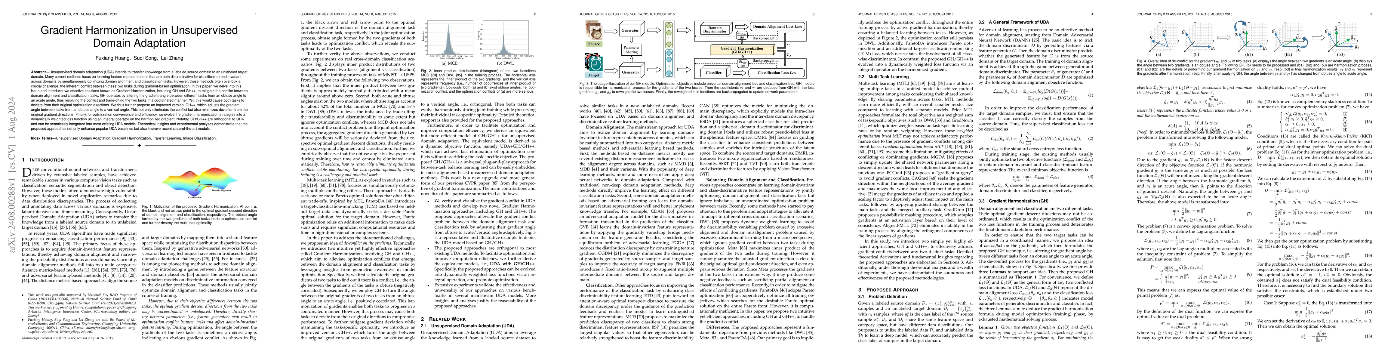Thumbnail for Gradient Harmonization in Unsupervised Domain Adaptation