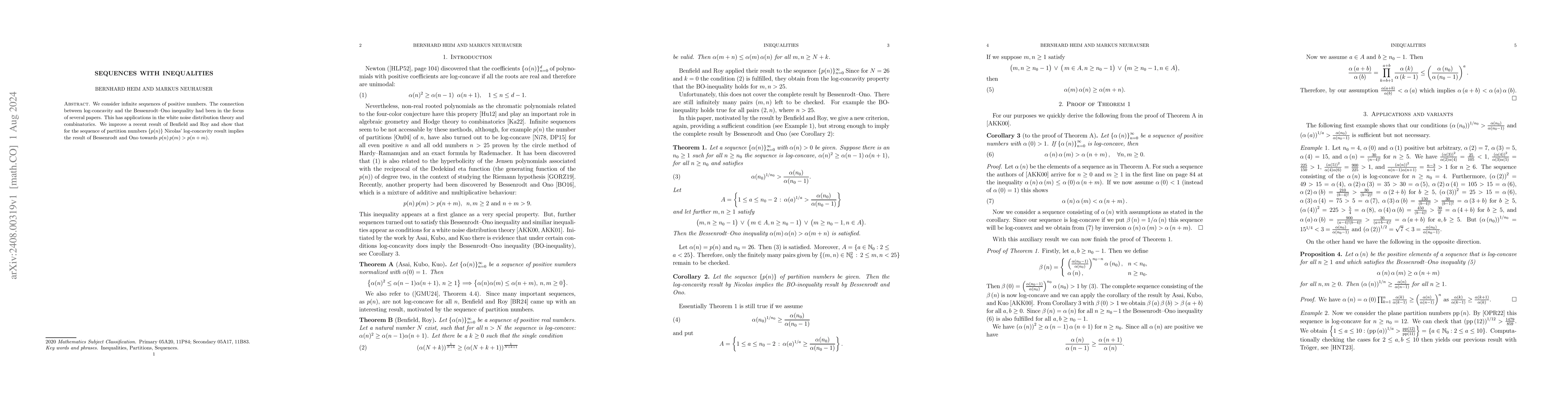 Thumbnail for Sequences with Inequalities