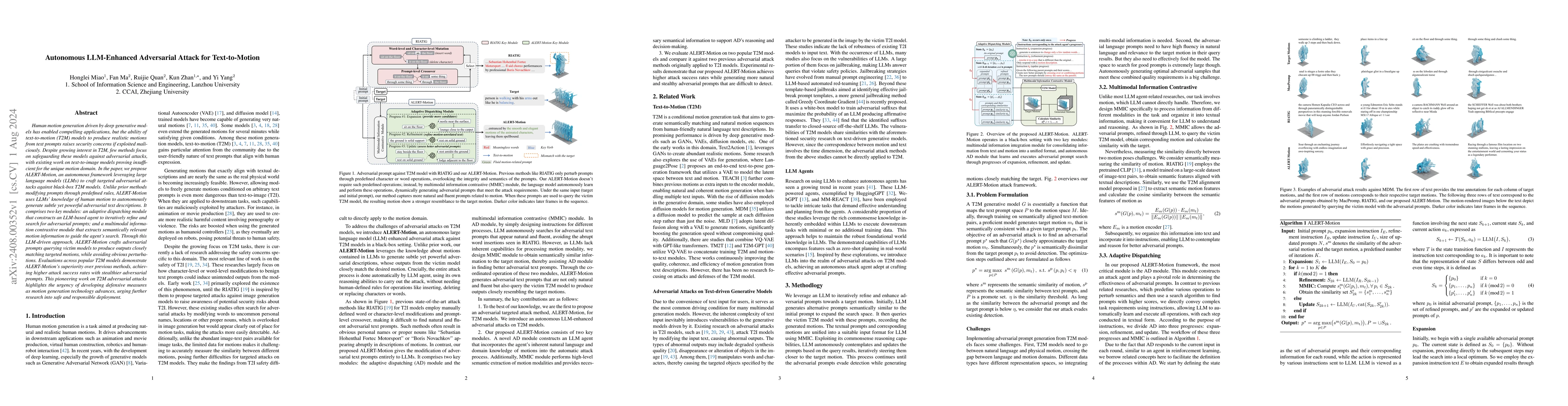Thumbnail for Autonomous LLM-Enhanced Adversarial Attack for Text-to-Motion
