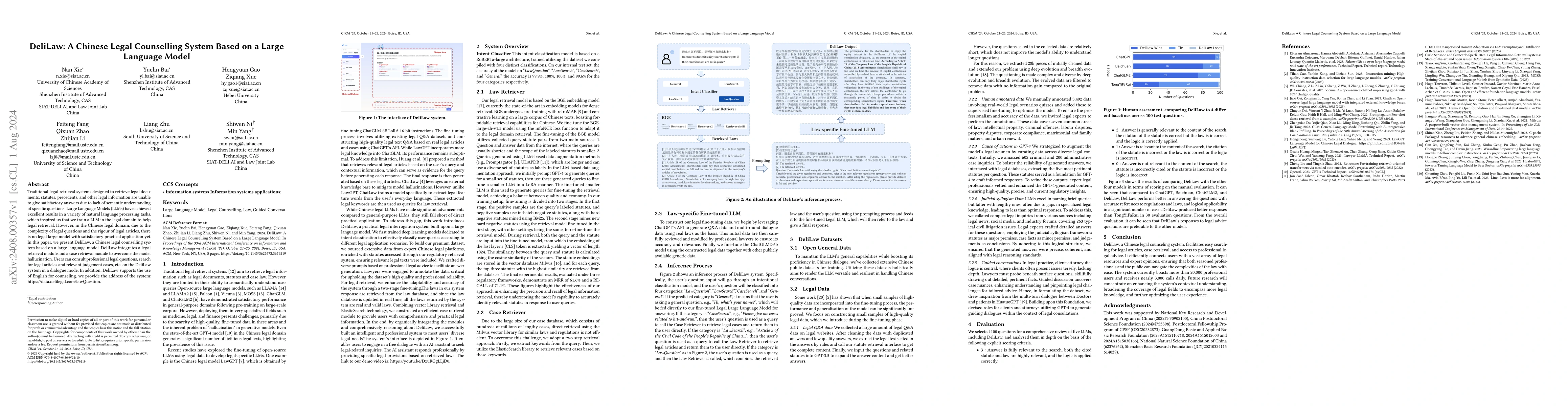 Thumbnail for DeliLaw: A Chinese Legal Counselling System Based on a Large Language
  Model