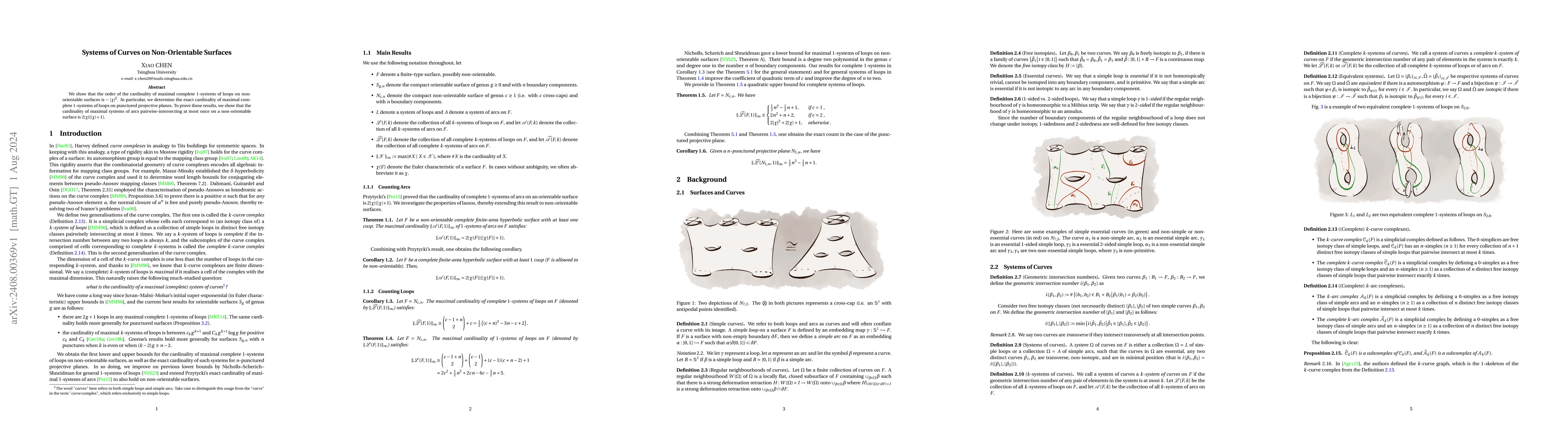 Thumbnail for Systems of curves on non-orientable surfaces