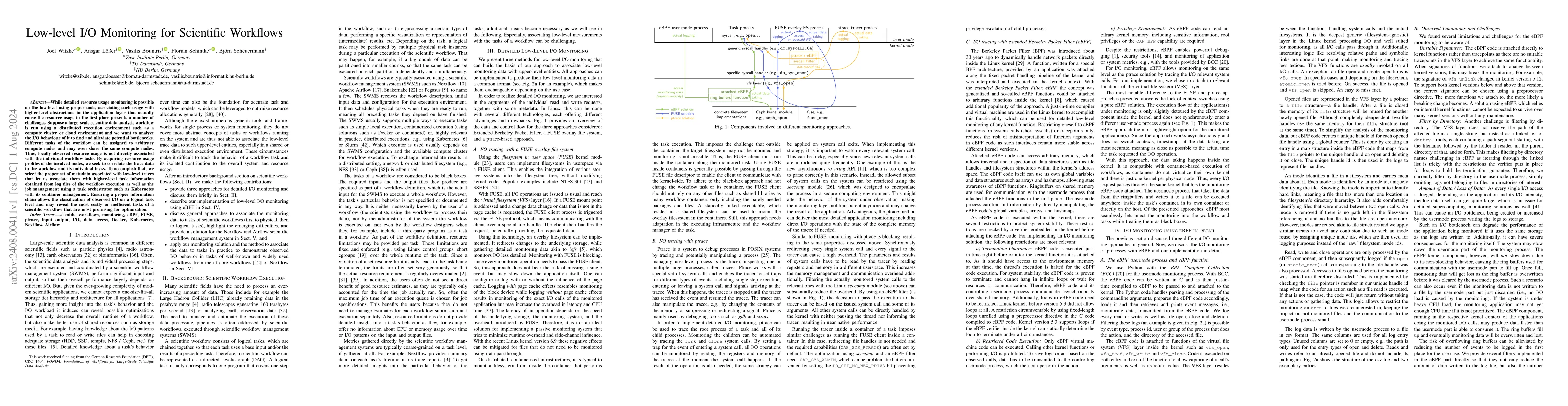 Thumbnail for Low-level I/O Monitoring for Scientific Workflows