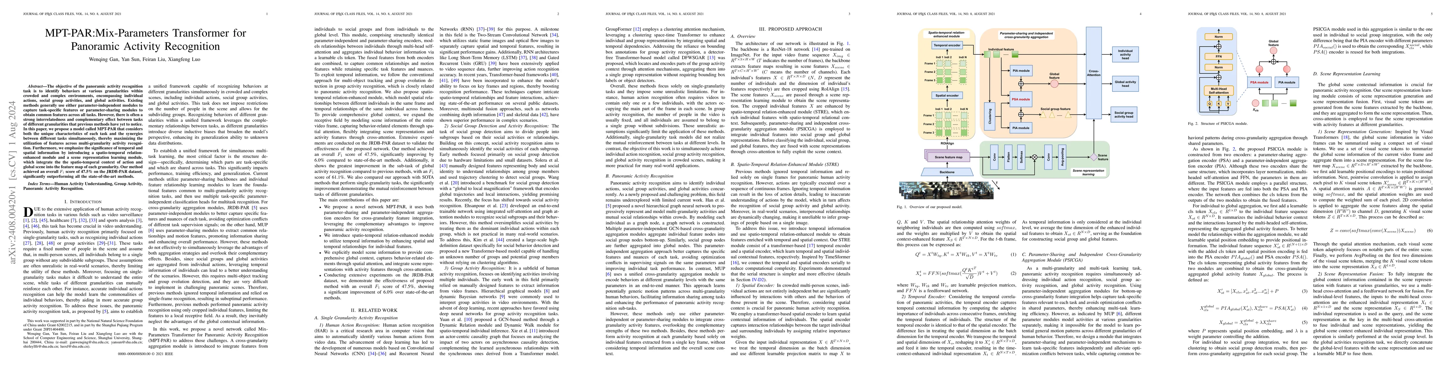 Thumbnail for MPT-PAR:Mix-Parameters Transformer for Panoramic Activity Recognition