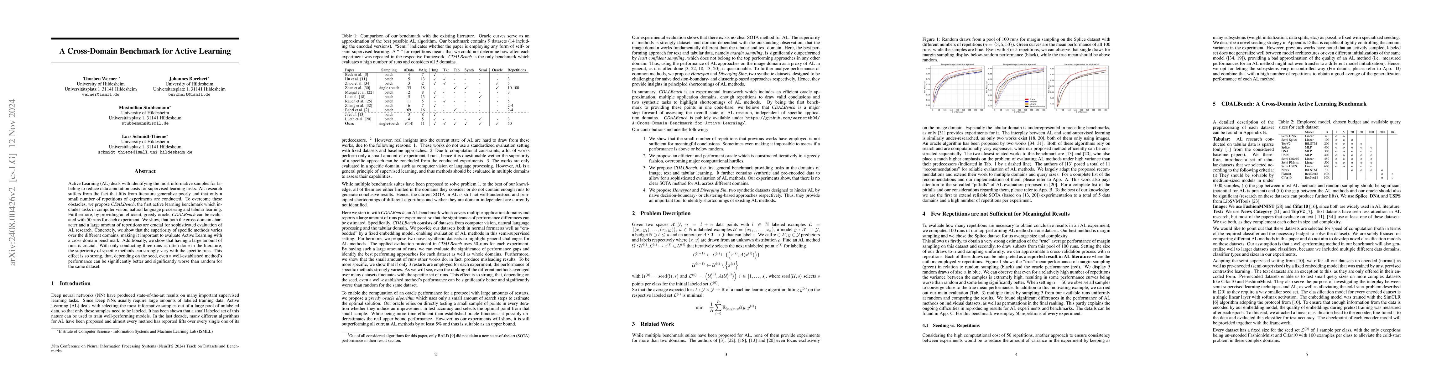 Thumbnail for A Cross-Domain Benchmark for Active Learning